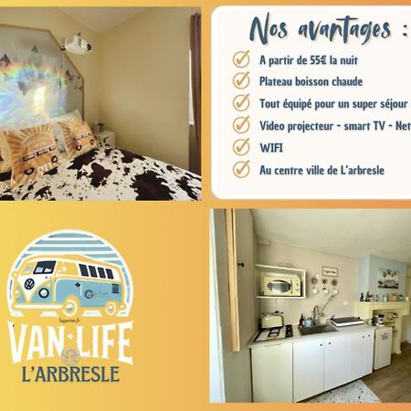 L'appart&Macaron Vidéo projecteur&Netflix LʼArbresle Extérieur photo